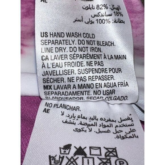 Bar III Purple Fuchsia Summer Stripes V-Wire Bikini Swim Top Small NWT - Picture 7 of 8